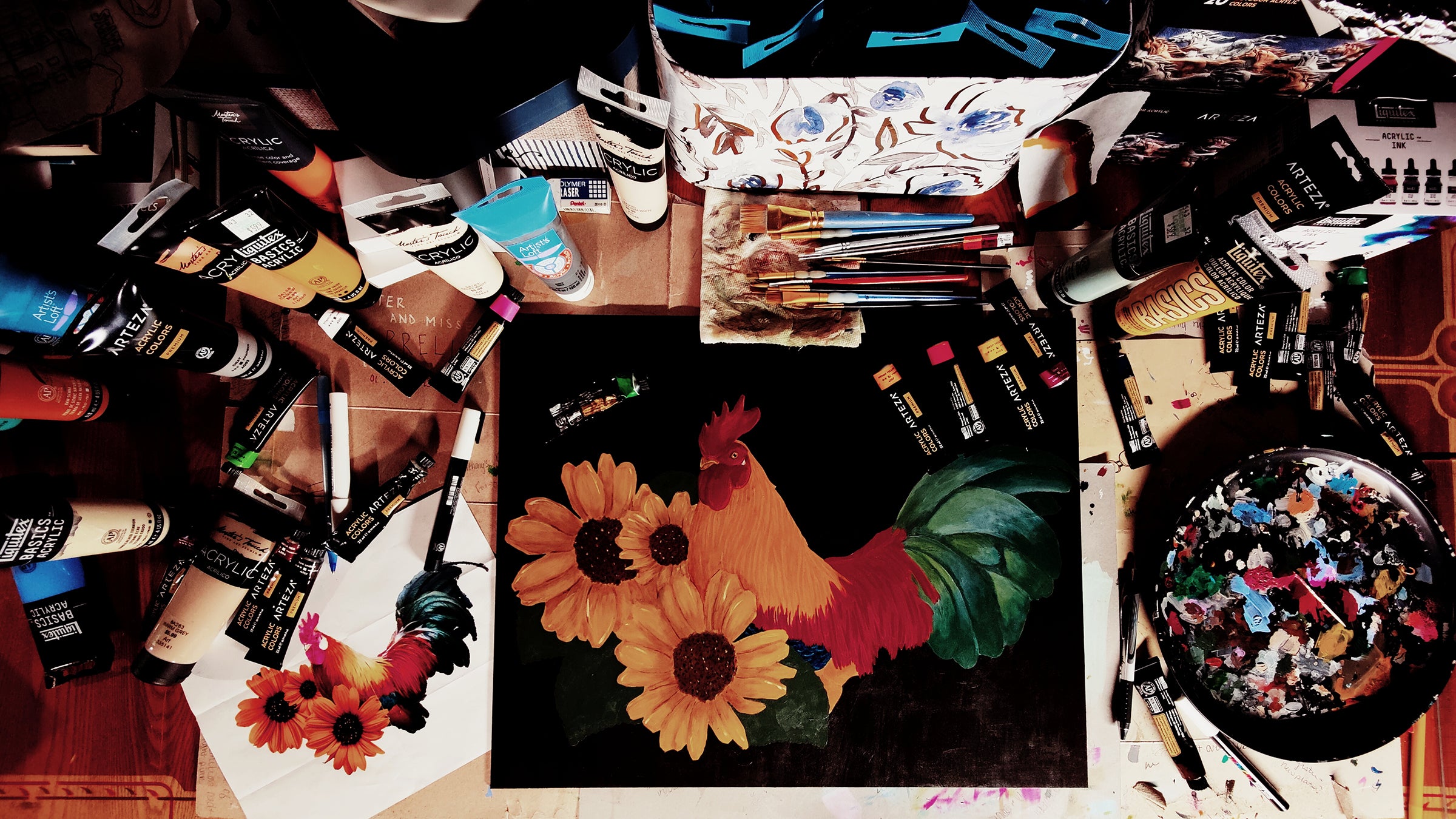 The Paint Process Canvases Kaitlyn Carl Art