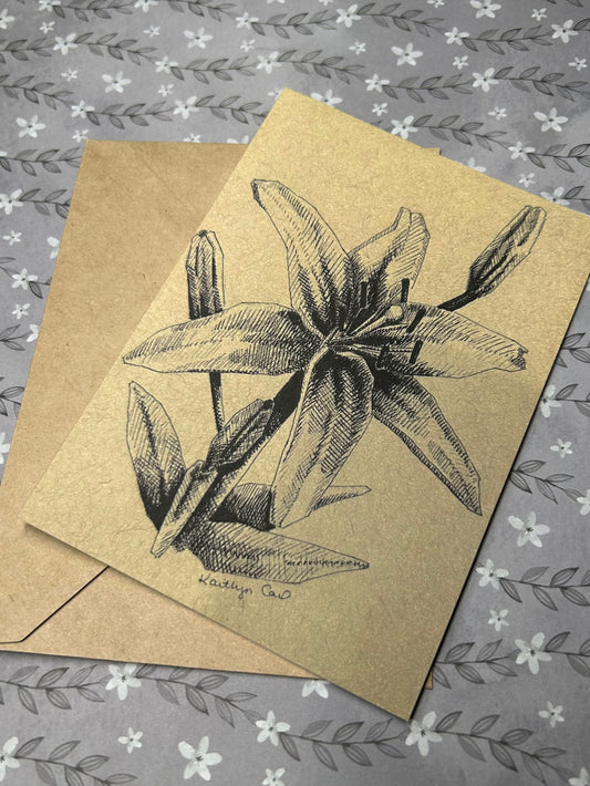 Lily Greeting Card