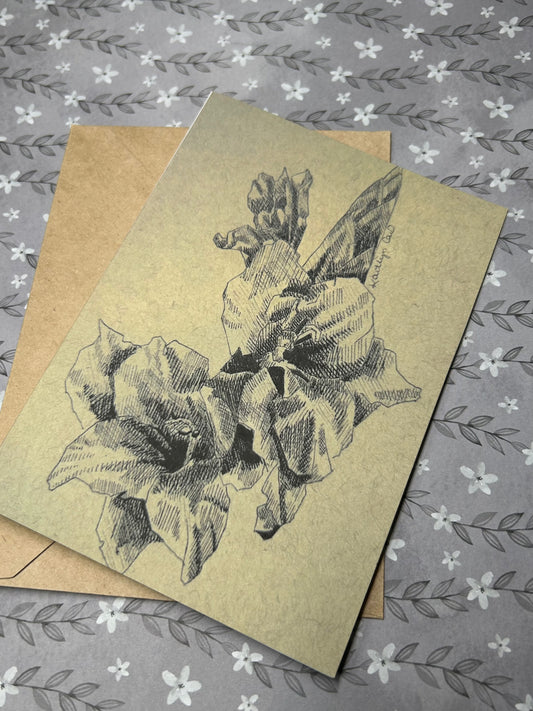 Gladiolus Greeting Card