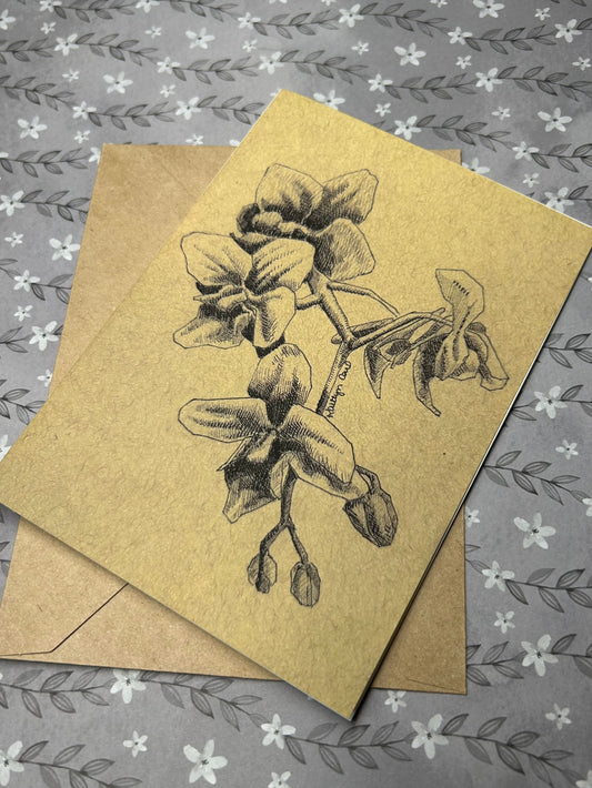 Orchid Greeting Card