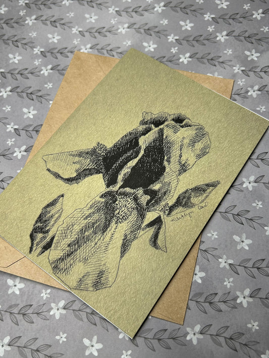 Iris Greeting Card