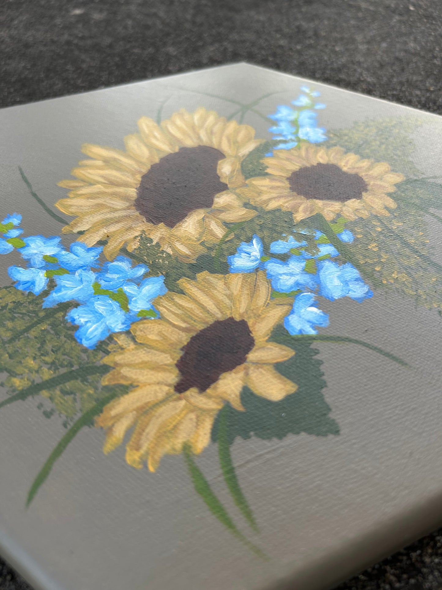 "Sunflower Shadows" Original Painting