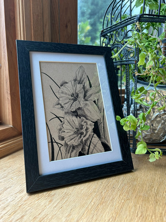 Daffodils Pen Drawing