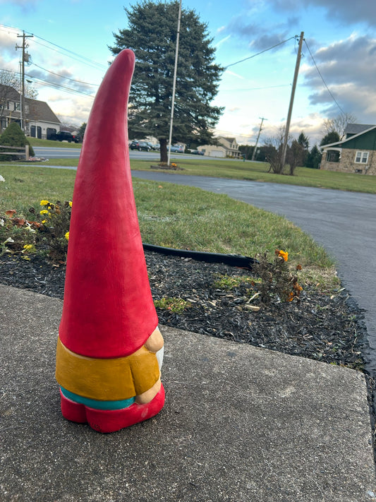 Large Gnome with Tall Hat