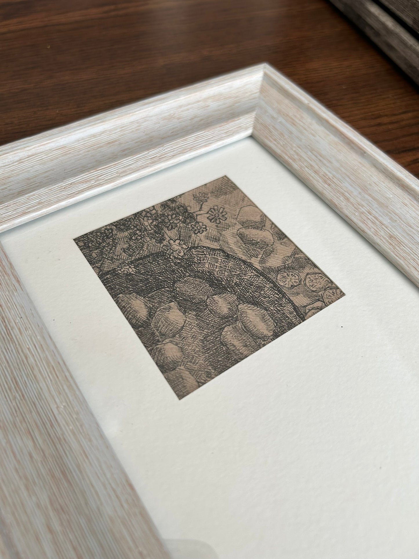 Basket Full of Lemons Mini Pen Drawing