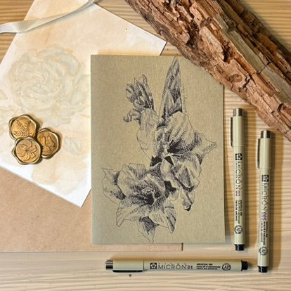 Gladiolus Greeting Card