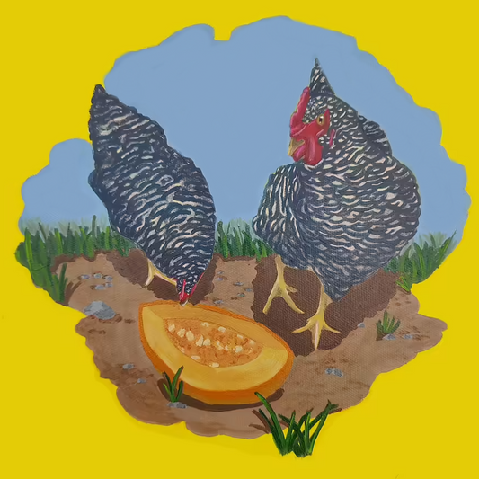 "Ode to the Speckled Chickies" Fine Art Print