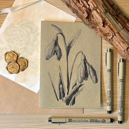 Snowdrop Greeting Card
