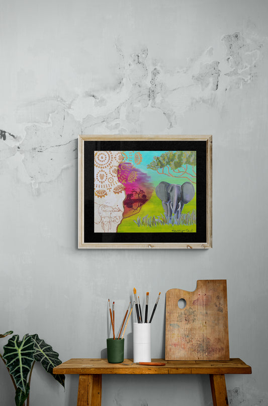 "Safari Footprints" Print