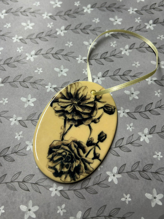 Purslane Pen Drawing Ornament