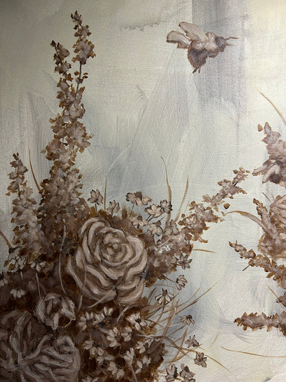 "Blooming in the Dark" Original Painting