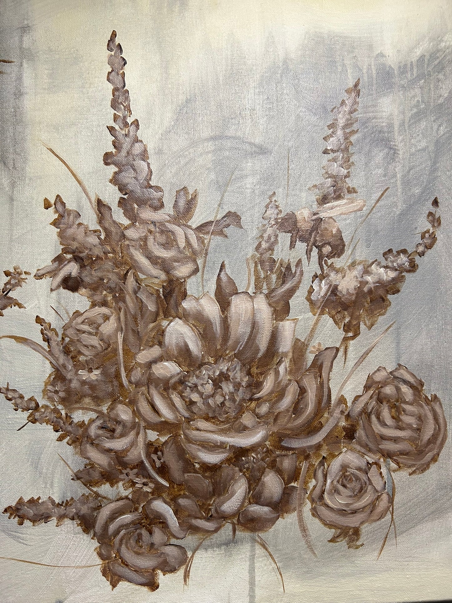"Blooming in the Dark" Original Painting