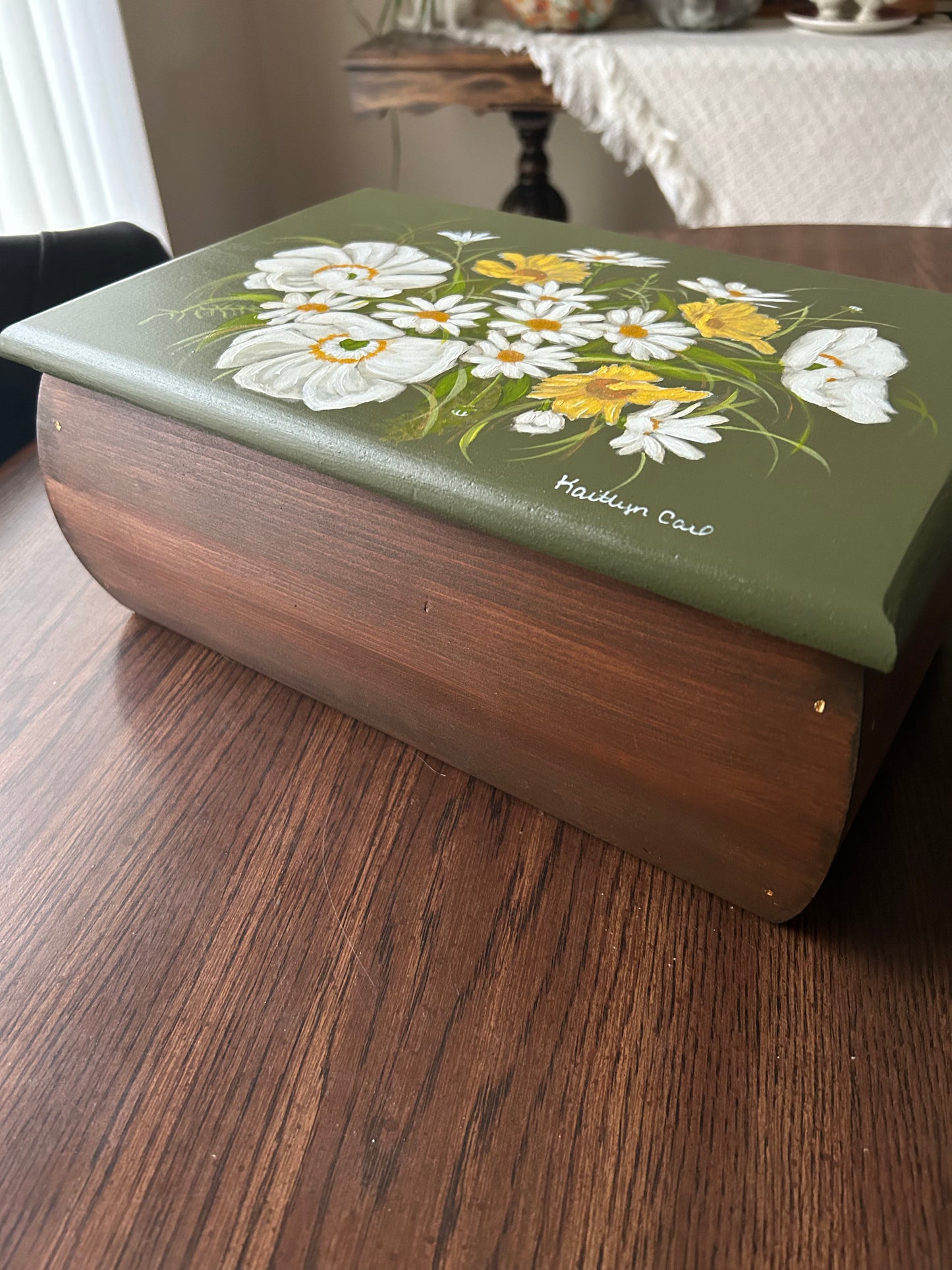 Hand-Painted Keepsake Box