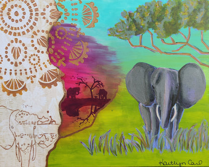 "Safari Footprints" Print