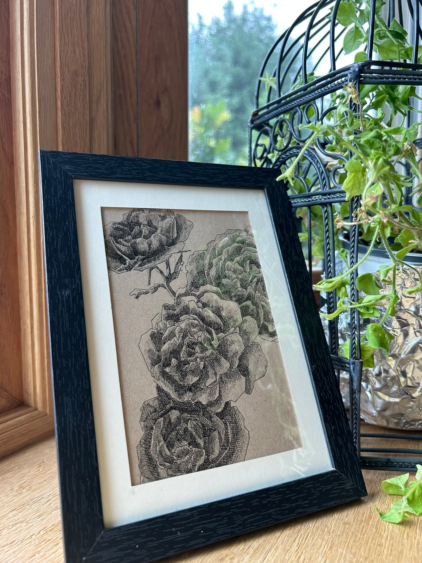 Rose Pen Drawing