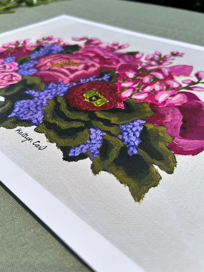 "A Pinch of Purple" Paper Print