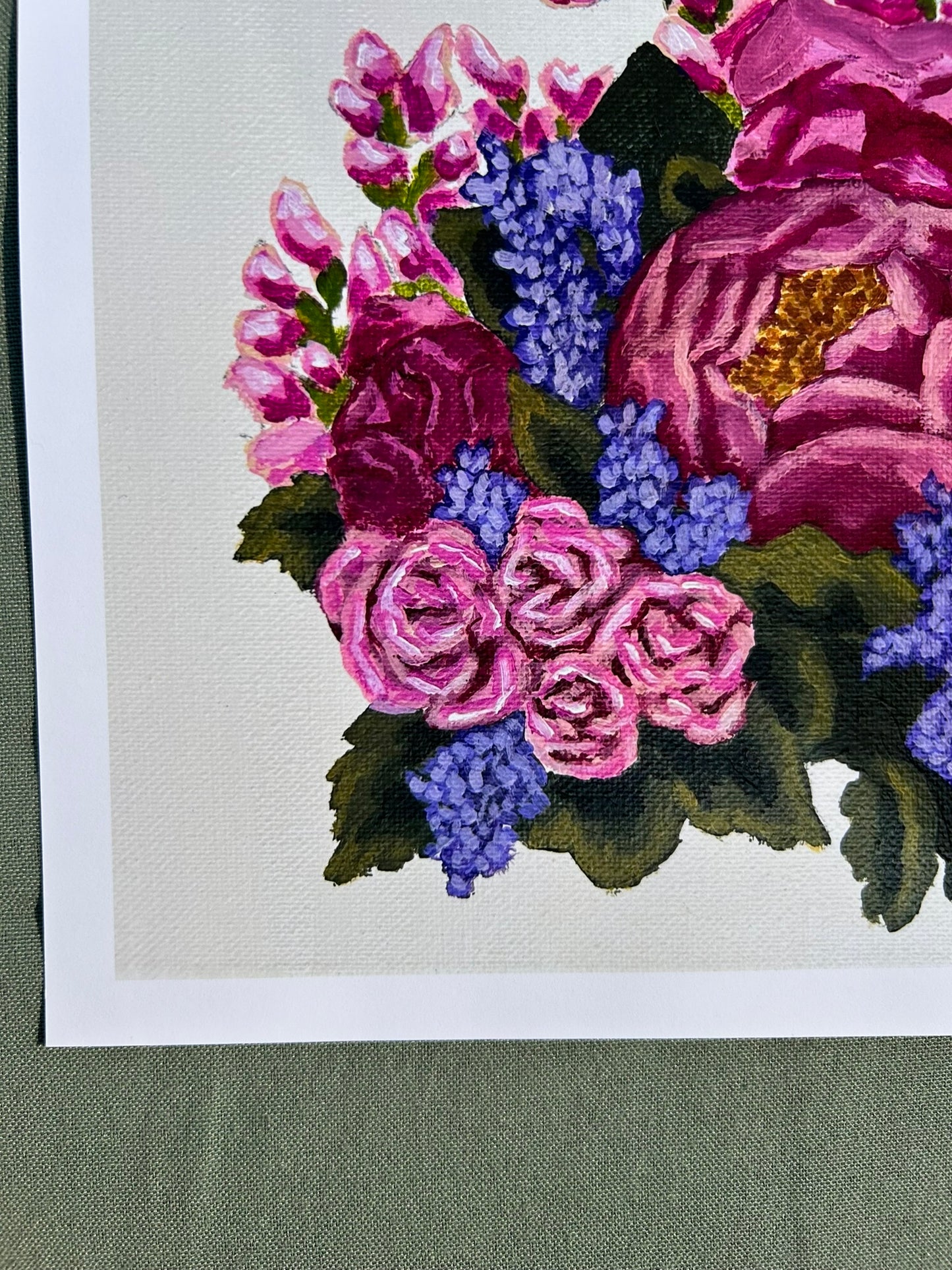 "A Pinch of Purple" Paper Print