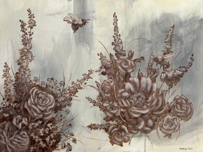"Blooming in the Dark" Original Painting