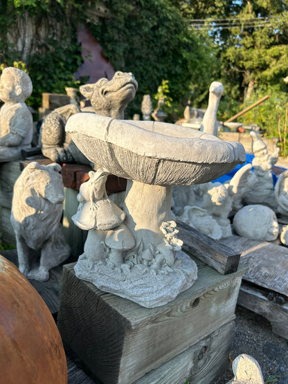 Mushroom Birdbath