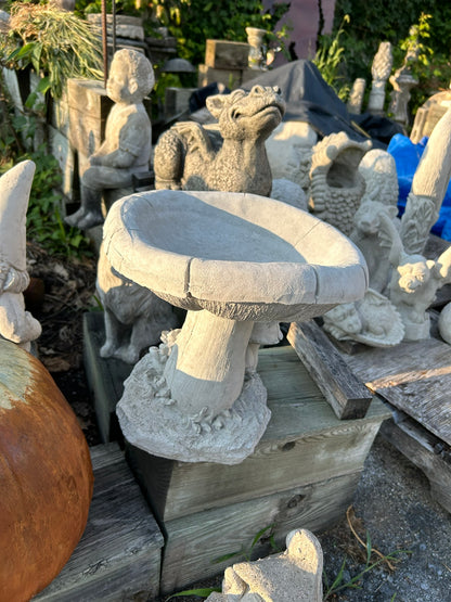 Mushroom Birdbath