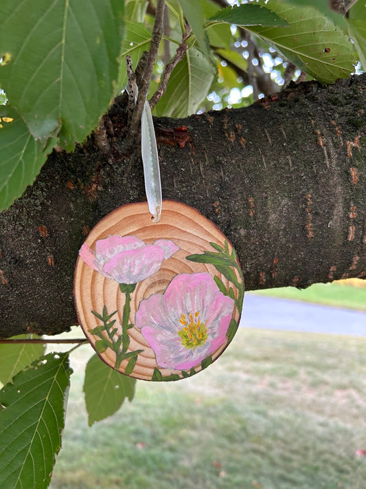 Large Pink Ladies Christmas Ornament