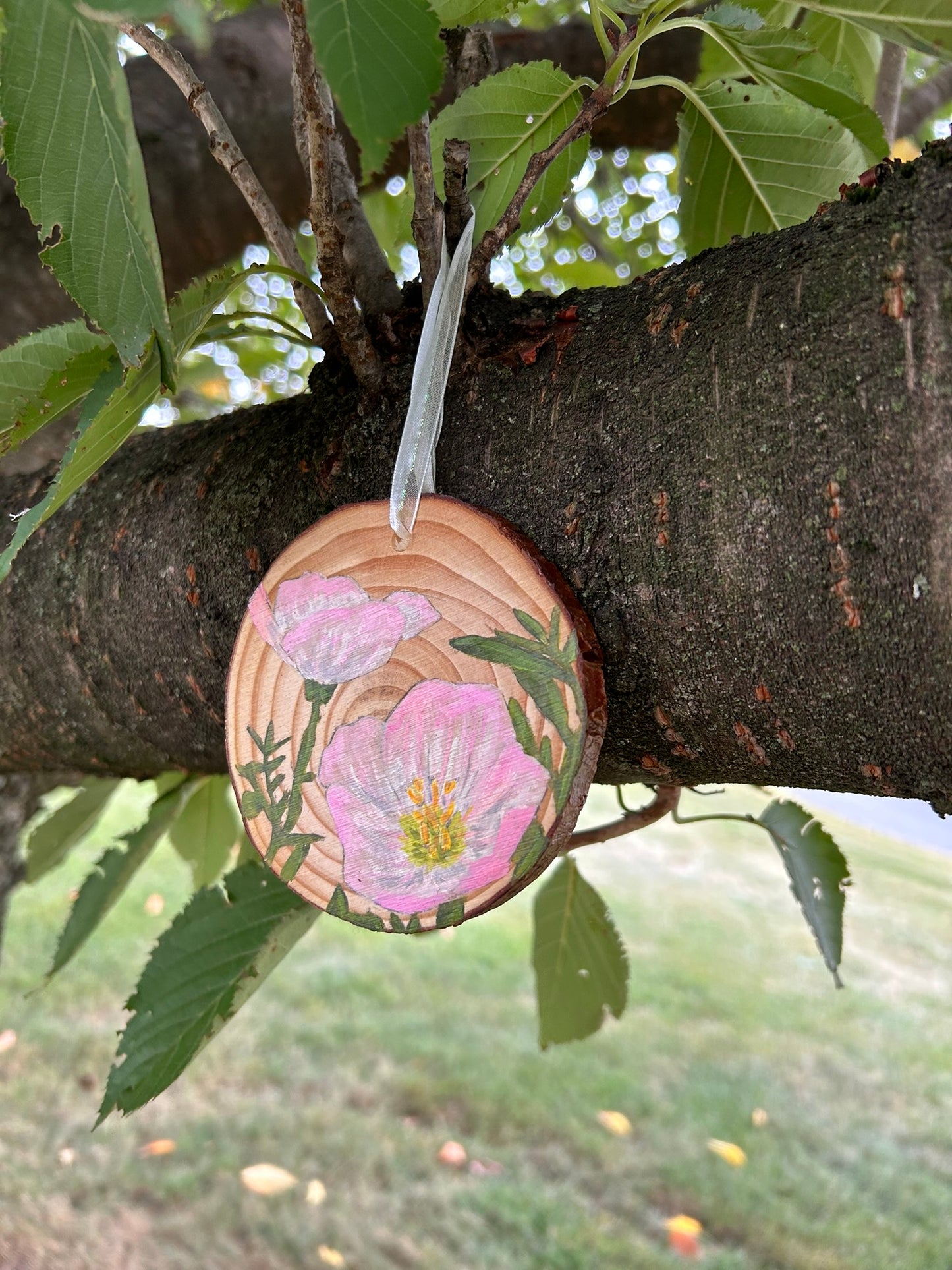 Large Pink Ladies Christmas Ornament