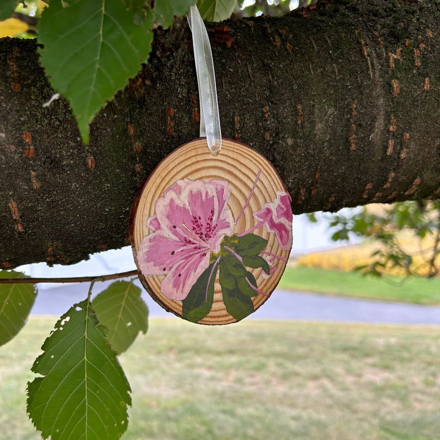 Large Azalea Christmas Ornament