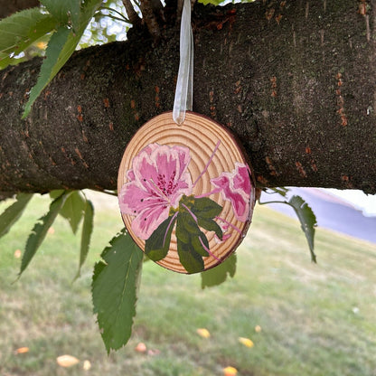 Large Azalea Christmas Ornament