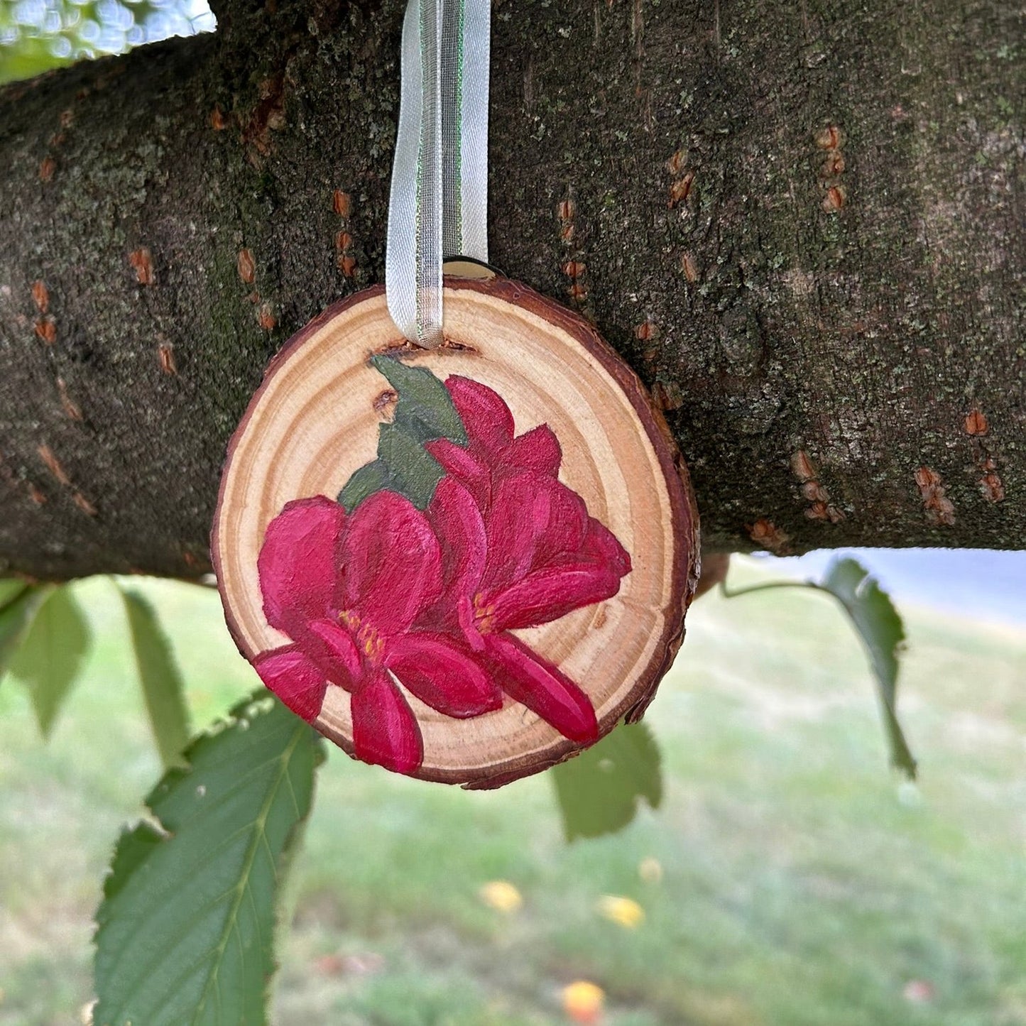 Small Geranium Christmas Ornament