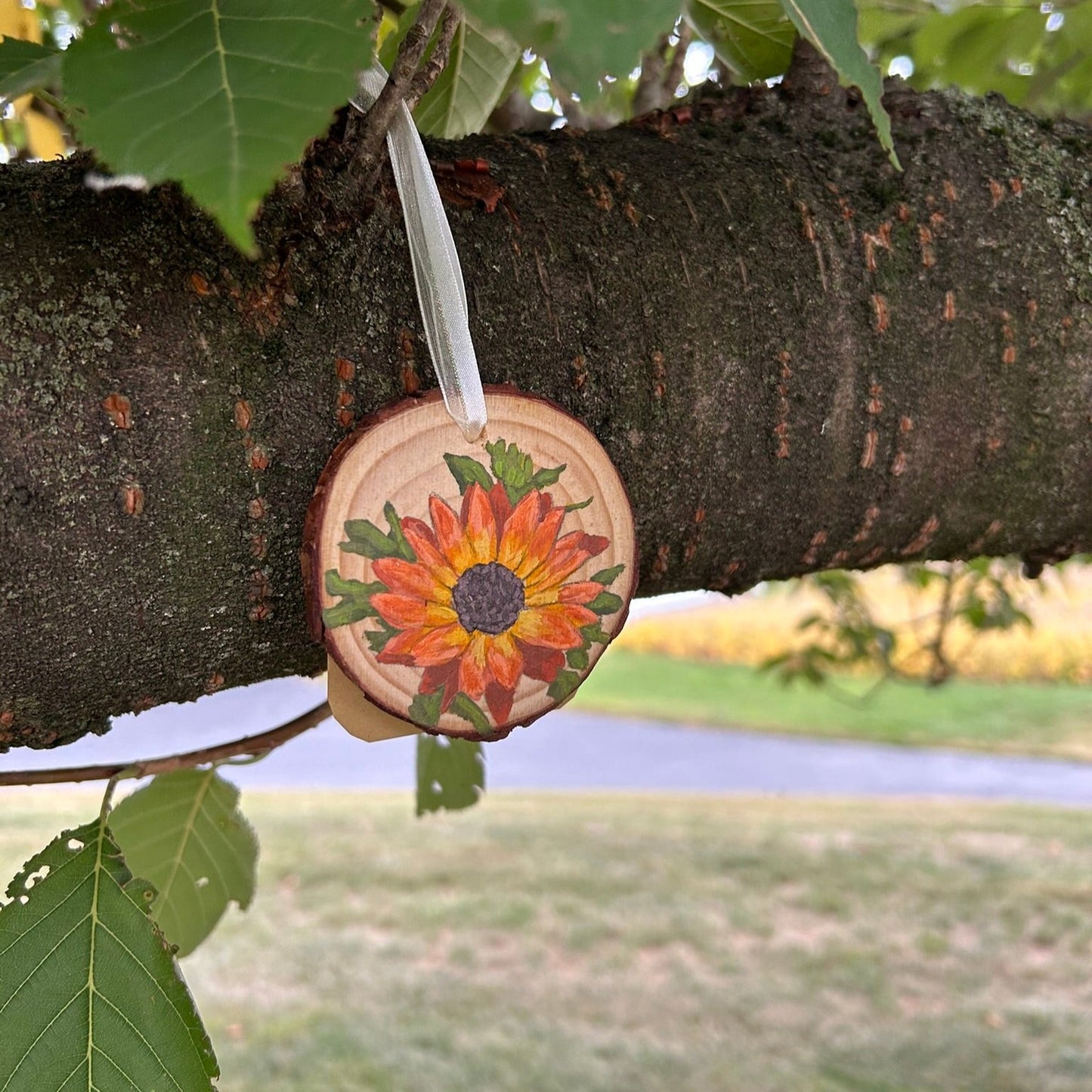 Small African Daisy Christmas Ornament