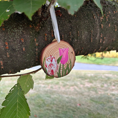 Small Tulips Christmas Ornament