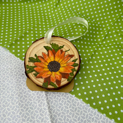 Small African Daisy Christmas Ornament