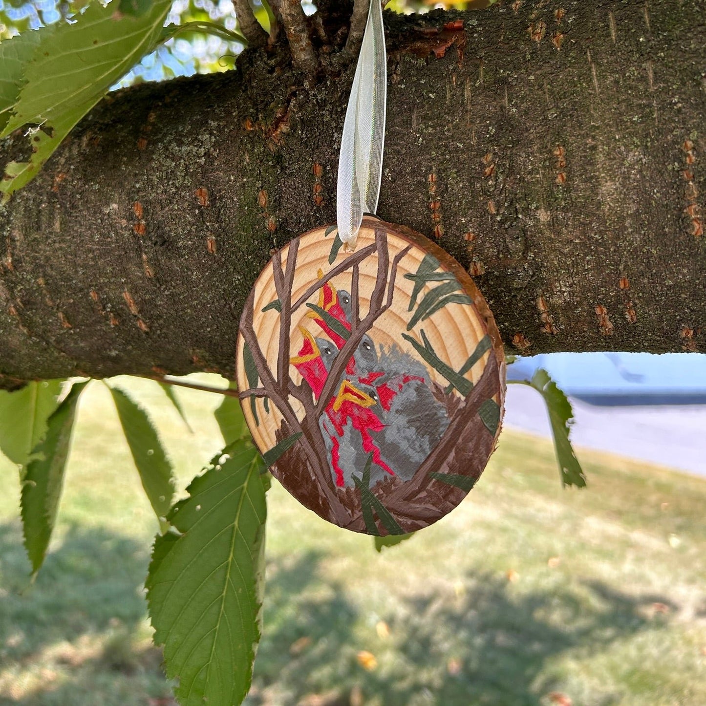 Large Baby Birds Christmas Ornament