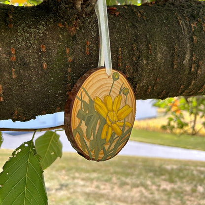 Large Golden Tickseed Christmas Ornament