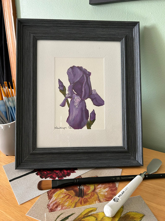 Iris Original Painting