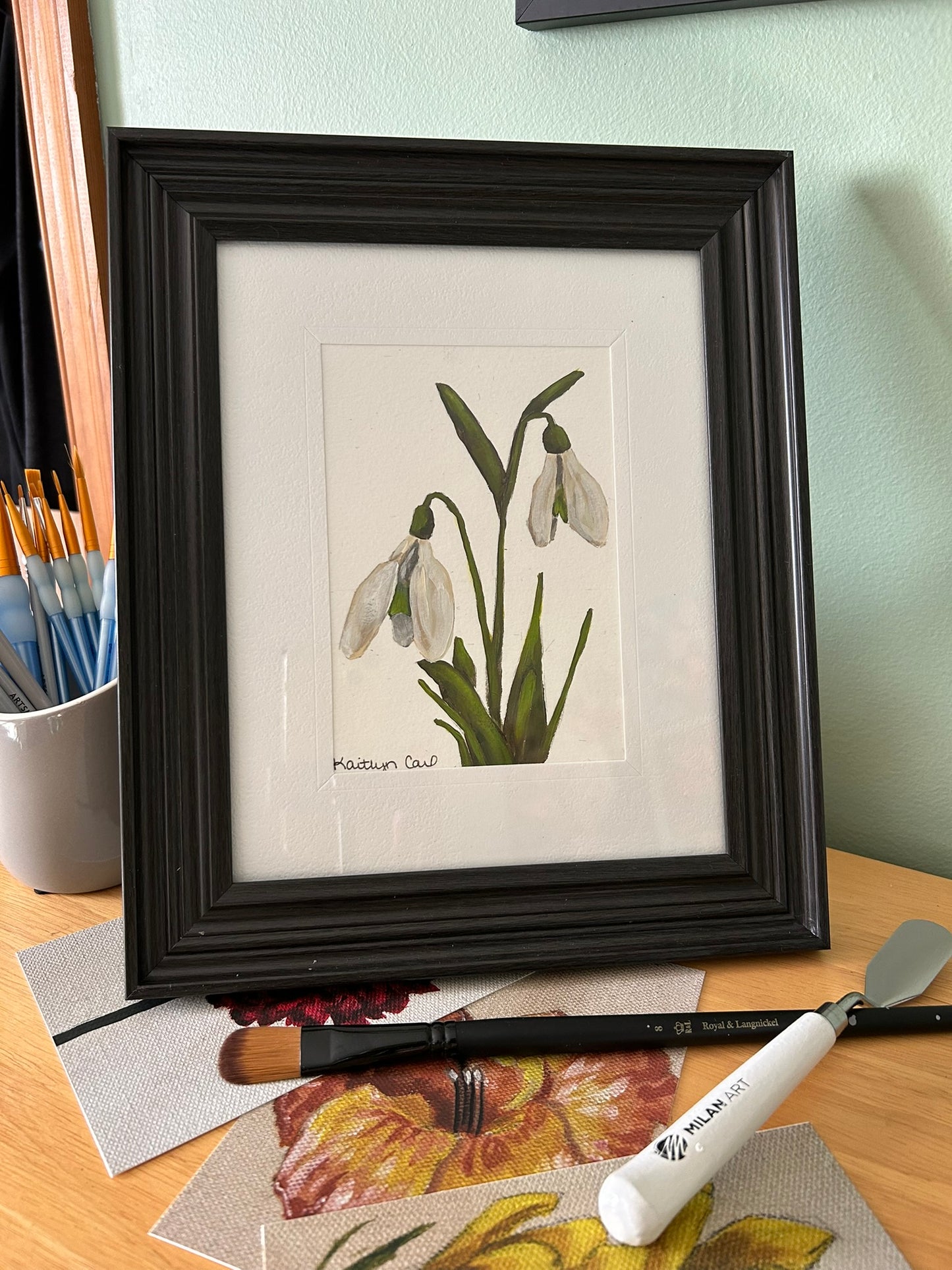 Snowdrop Original Painting