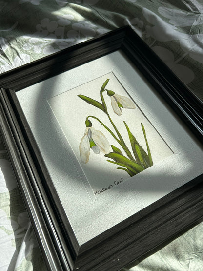 Snowdrop Original Painting