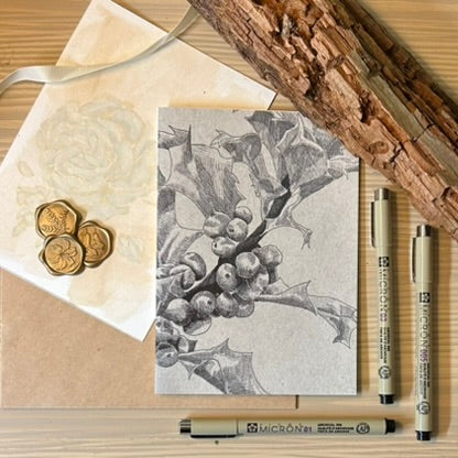 Holly Greeting Card