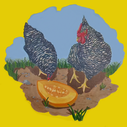 "Ode to the Speckled Chickies" Print