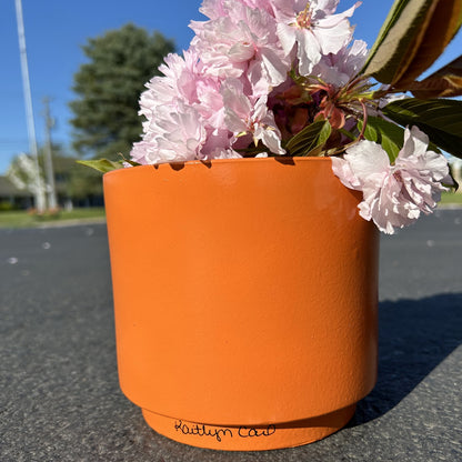 Daisy Hand Painted Flower Pot