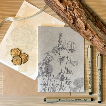 Sweet Pea Greeting Card